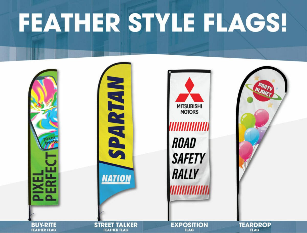 Feather Flags, Avenue Banners, Corrugated Signs, Decals, Etc! - Red ...